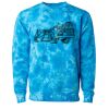 Unisex Midweight Tie-Dyed Crewneck Sweatshirt Thumbnail