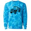 Unisex Midweight Tie-Dyed Crewneck Sweatshirt Thumbnail