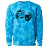 Unisex Midweight Tie-Dyed Crewneck Sweatshirt Thumbnail