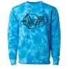 Unisex Midweight Tie-Dyed Crewneck Sweatshirt Thumbnail