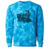 Unisex Midweight Tie-Dyed Crewneck Sweatshirt Thumbnail