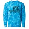 Unisex Midweight Tie-Dyed Crewneck Sweatshirt Thumbnail