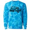 Unisex Midweight Tie-Dyed Crewneck Sweatshirt Thumbnail