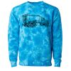 Unisex Midweight Tie-Dyed Crewneck Sweatshirt Thumbnail