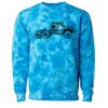 Unisex Midweight Tie-Dyed Crewneck Sweatshirt Thumbnail