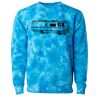 Unisex Midweight Tie-Dyed Crewneck Sweatshirt Thumbnail
