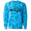 Unisex Midweight Tie-Dyed Crewneck Sweatshirt Thumbnail
