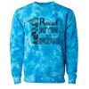 Unisex Midweight Tie-Dyed Crewneck Sweatshirt Thumbnail