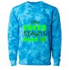 Unisex Midweight Tie-Dyed Crewneck Sweatshirt Thumbnail
