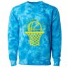 Unisex Midweight Tie-Dyed Crewneck Sweatshirt Thumbnail